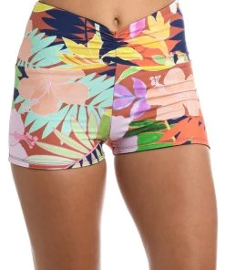 Citrus In The Tropics Reversible Mid Waist Bike Short Bottoms
