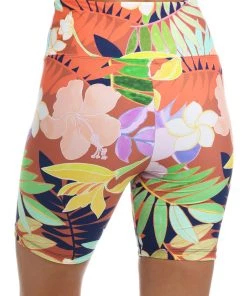 Citrus In The Tropics Reversible High Waist Bike Short