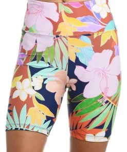 Citrus In The Tropics Reversible High Waist Bike Short