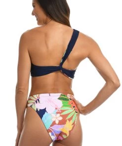 Citrus In The Tropics Reversible One Shoulder Top Tops