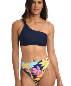 Citrus In The Tropics Reversible One Shoulder Top Tops