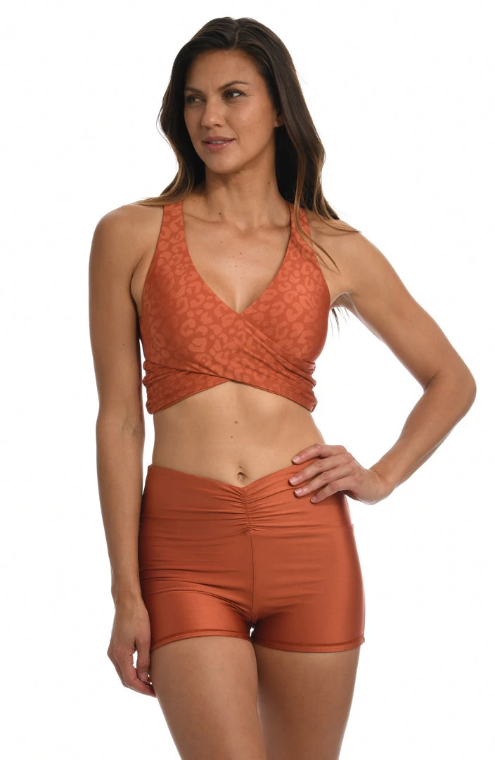 Citrus Bottoms On The Spot Reversible Mid Waist Bike Short