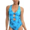 Citrus One-Piece Head In The Clouds Reversible Knotted One Piece