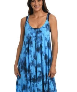 Citrus Head In The Clouds Trapeze Dress Cover Ups