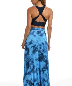 Citrus Head In The Clouds Maxi Skirt