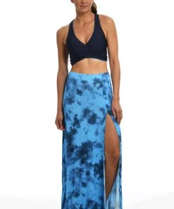 Citrus Head In The Clouds Maxi Skirt
