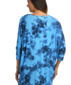 Citrus Head In The Clouds V-Neck Tunic Cover Ups
