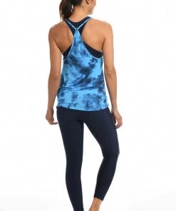 Citrus Head In The Clouds High Neck Tank Top Tops