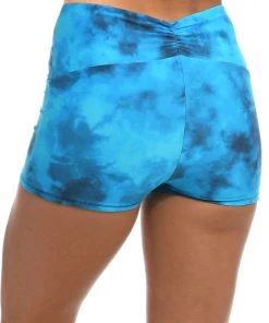 Citrus Head In The Clouds Reversible Mid Waist Bike Short Bottoms