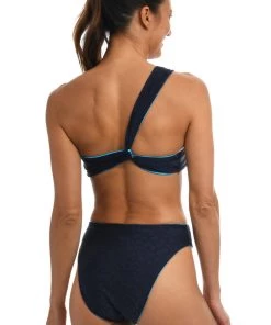 Citrus Head In The Clouds Reversible One Shoulder Top