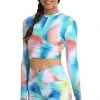 Citrus Sunset Tide Cropped Rashguard