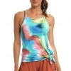 Citrus Sunset Tide High Neck Tank Top