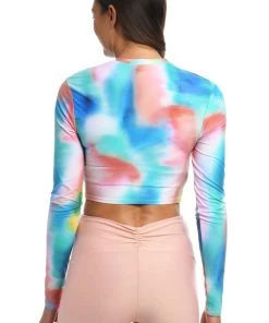 Citrus Sunset Tide Reversible Mid Waist Bike Short