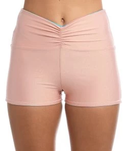 Citrus Sunset Tide Reversible Mid Waist Bike Short