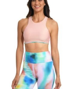 Citrus Bottoms Sunset Tide Reversible High Waist Bike Short