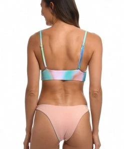 Citrus Sunset Tide Reversible Banded Triangle