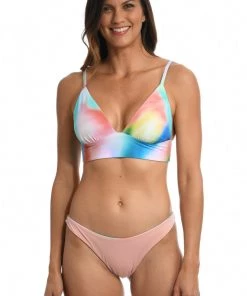 Citrus Sunset Tide Reversible Banded Triangle