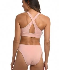 Citrus Sunset Tide Reversible High Neck Bra