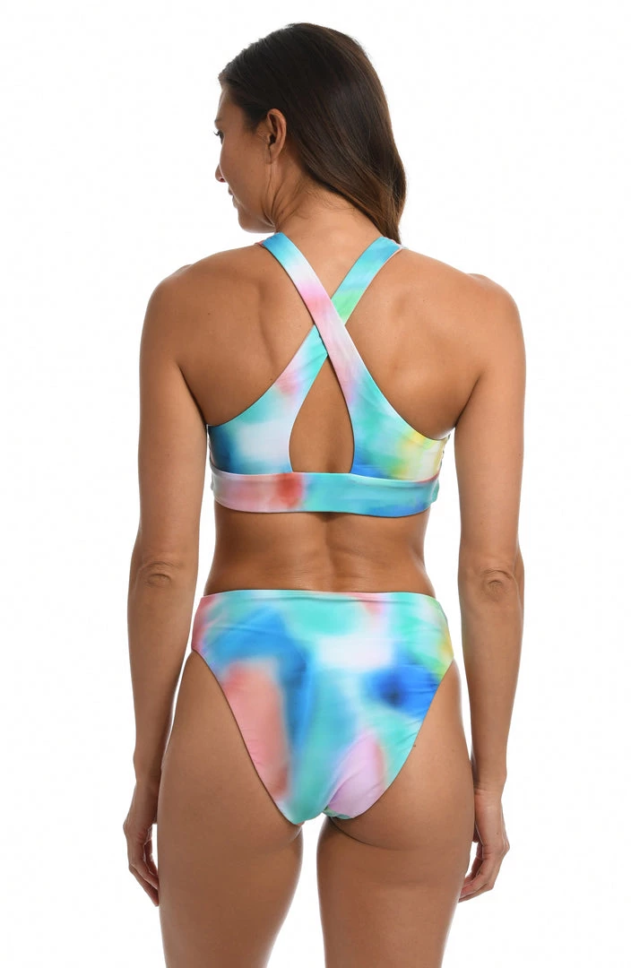 Citrus Sunset Tide Reversible High Neck Bra