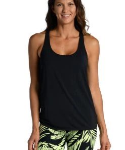 Citrus Lounge Around Jersey Scoop-Neck Tank Top