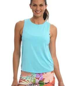 Citrus Tops Lounge Around Jersey High Neck Tank Top
