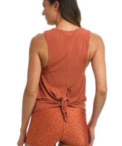 Citrus Tops Lounge Around Jersey High Neck Tank Top