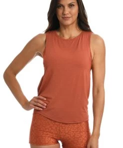 Citrus Tops Lounge Around Jersey High Neck Tank Top