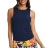 Citrus Lounge Around Jersey High Neck Tank Top