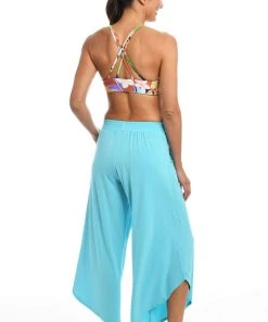 Citrus Lounge Around Jersey Draped Culottes