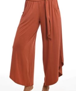 Citrus Lounge Around Jersey Draped Culottes
