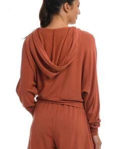 Citrus Cover Ups Cozy Knit French Terry Hoodie