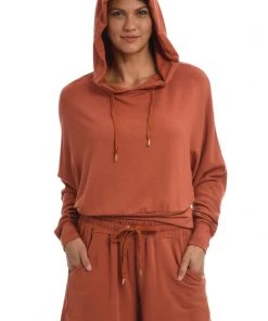 Citrus Cover Ups Cozy Knit French Terry Hoodie