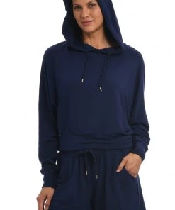 Citrus Cover Ups Cozy Knit French Terry Hoodie