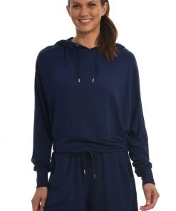 Citrus Cover Ups Cozy Knit French Terry Hoodie