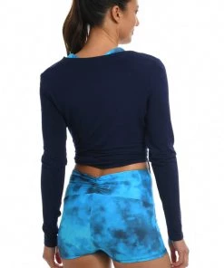 Citrus Cozy Knit Wrap-front Convertible Top Cover Ups