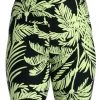 Citrus Bottoms Abstract Palm High-Waist Bike Short