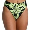 Citrus Abstract Palm Reversible High-Waist Bottom