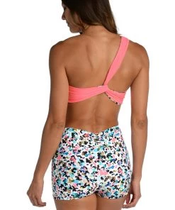 Citrus Bottoms Camo Cheetah Reversible High-Waist Bike Short