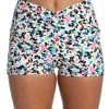 Citrus Bottoms Camo Cheetah Reversible High-Waist Bike Short
