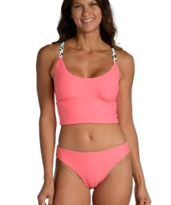 Citrus Tops Camo Cheetah Reversible Over-The-Shoulder Midkini Top