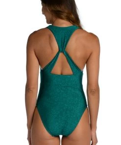 Citrus Ditsy Spot Over-The-Shoulder One Piece