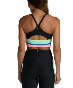 Citrus Colorblock High-Waist Bike Short Bottoms