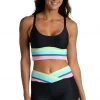 Citrus Colorblock Over-The-Shoulder Midkini Top