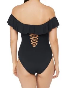 La Blanca Island Goddess Off Shoulder Ruffle One Piece One-Piece