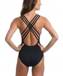 La Blanca One-Piece Island Goddess Multi-Strap Cross-Back One Piece