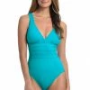 La Blanca Island Goddess Multi-Strap Cross-Back One Piece One-Piece