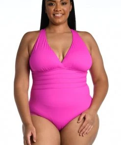 La Blanca Island Goddess Multi-Strap Cross-Back One Piece