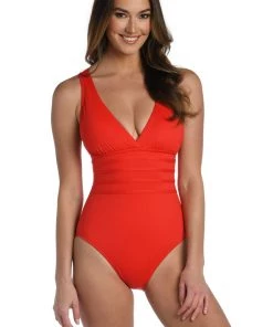 La Blanca One-Piece Island Goddess Multi-Strap Cross-Back One Piece