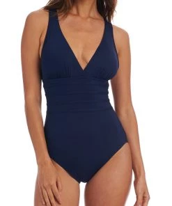 La Blanca Island Goddess Multi-Strap Cross-Back One Piece One-Piece