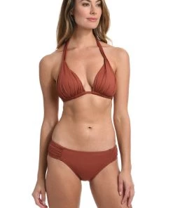 La Blanca Tops Island Goddess Halter Triangle Top